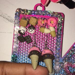 Artsy food earrings